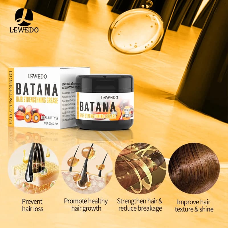 Huile de soin capillaire Batana Pure 100%, huile pour la croissance des cheveux, pour le traitement naturel, nourrit, réduit la perte de cheveux, Anti-casse, produits épais