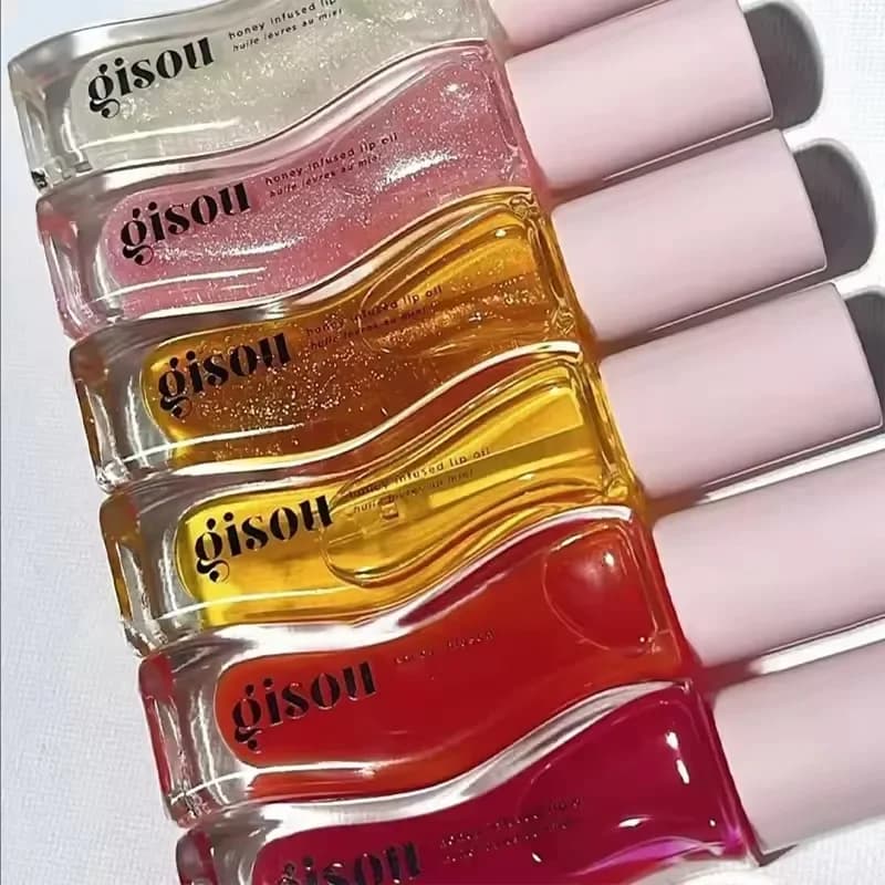 Nouveau Gisou miel huile capillaire 20ml Essence huile pour les lèvres rouge à lèvres hydratant réduire les lignes des lèvres liquide exfoliant brillant maquillage lèvres soin