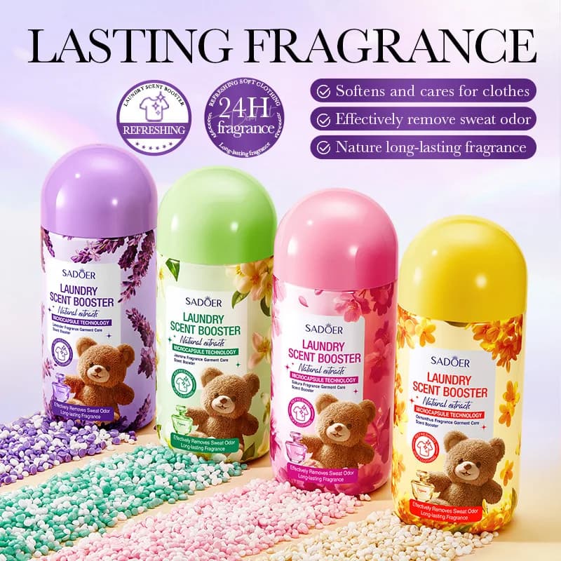 Perles parfumées pour lessive domestique 200g – Adoucissant textile à parfum longue durée, désodorisant et fraîcheur durable