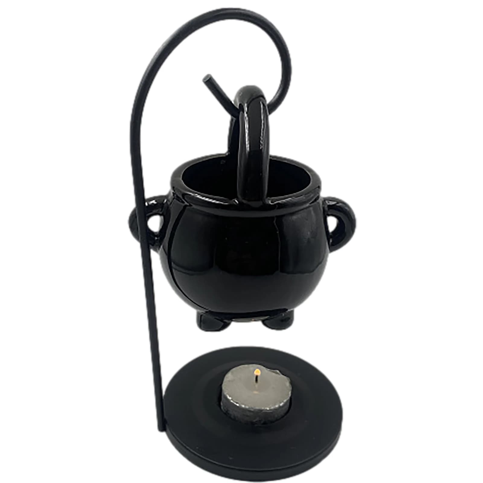 Chaudron de sorcière suspendu, brûleur d'huile, Pot de caldoron de sorcière, bougeoir, diffuseur d'huile essentielle brûlante d'encens pour la décoration de la maison
