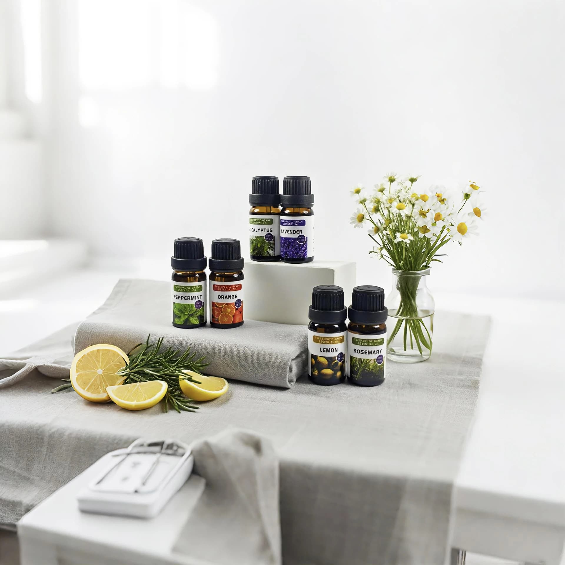 Coffret cadeau d'huiles essentielles 100% pures et naturelles pour aromathérapie