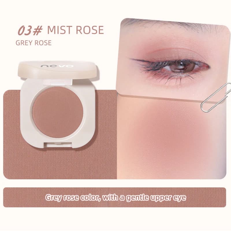 Diamant argent fard à paupières durable imperméable Monochrome brillant maquillage des yeux Palette miroitant mat gris rose marron ombre à paupières Cosmeti