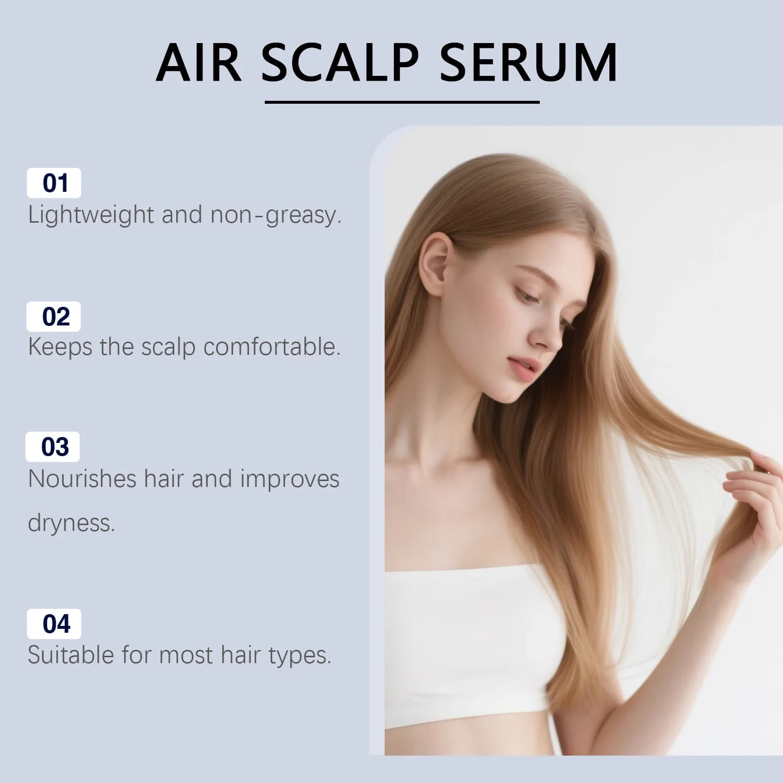 Sérum capillaire et pour le cuir chevelu au peptide de cuivre