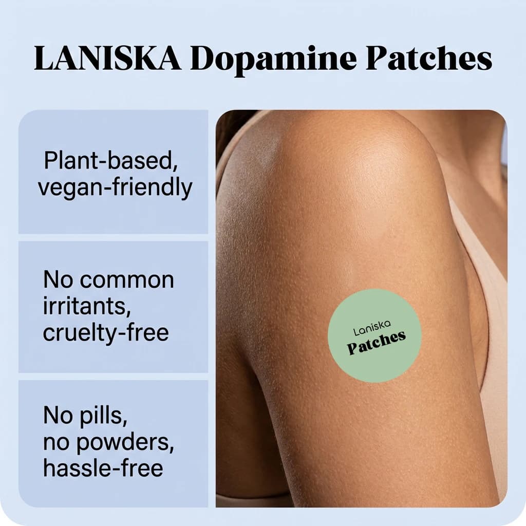 Patchs de Dopamine : Soutien Naturel de l'Humeur, Autocollants Portables Anti-Stress, Patchs Apaisants Quotidiens Doux pour la Peau