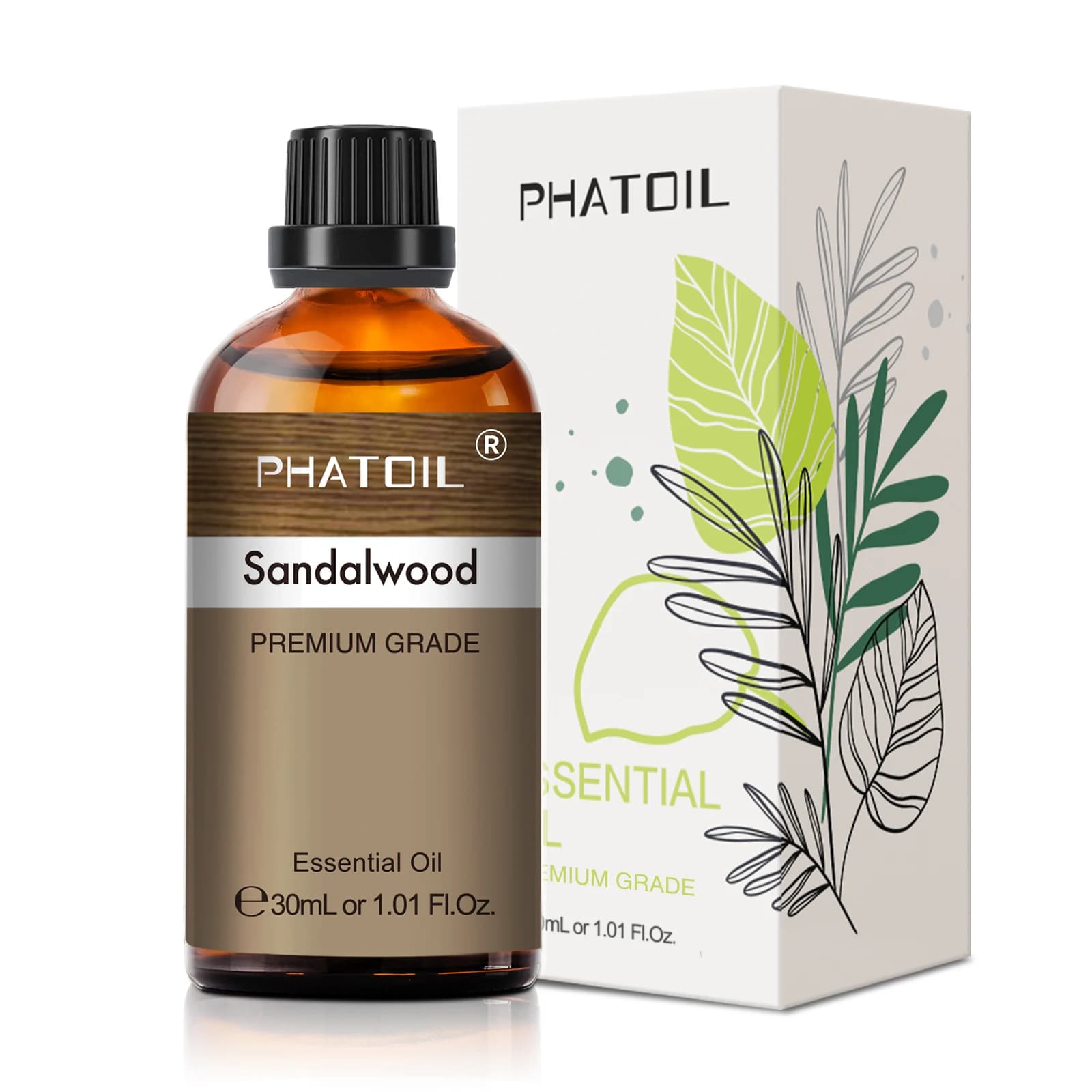 PHATOIL 30ml lavande citron Eucalyptus bois de santal bergamote aromathérapie huile essentielle pour diffuseur