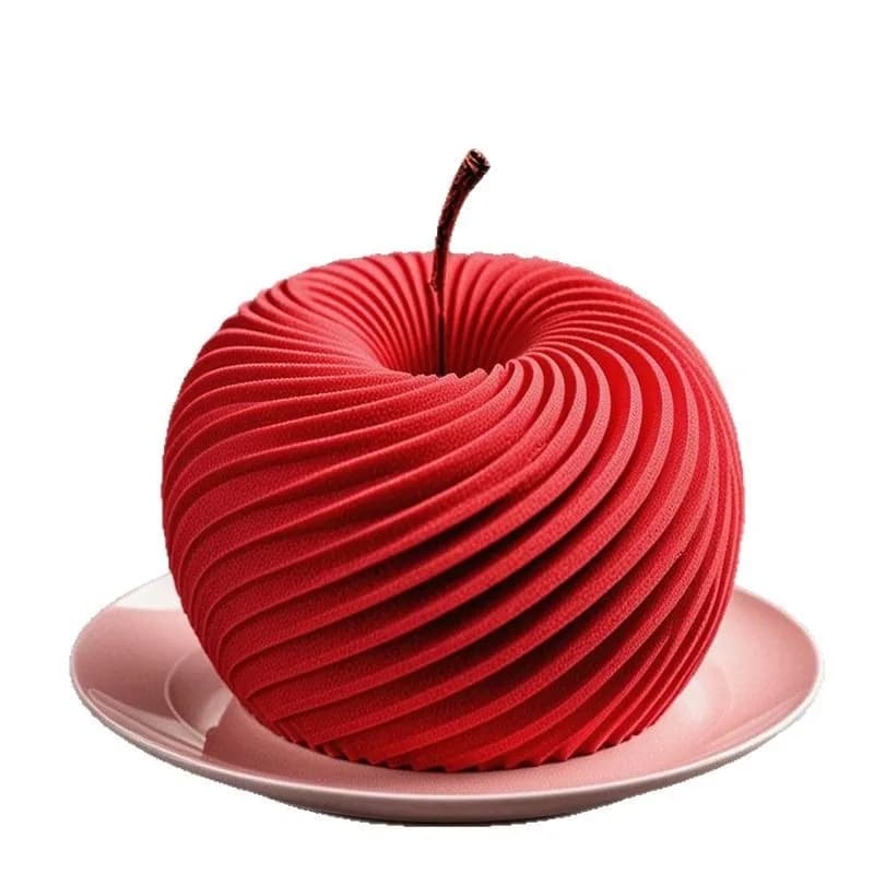 Moule en silicone pour gâteau mousse à la pomme en spirale Pâtisserie française Chocolat Design simple et moules créatifs