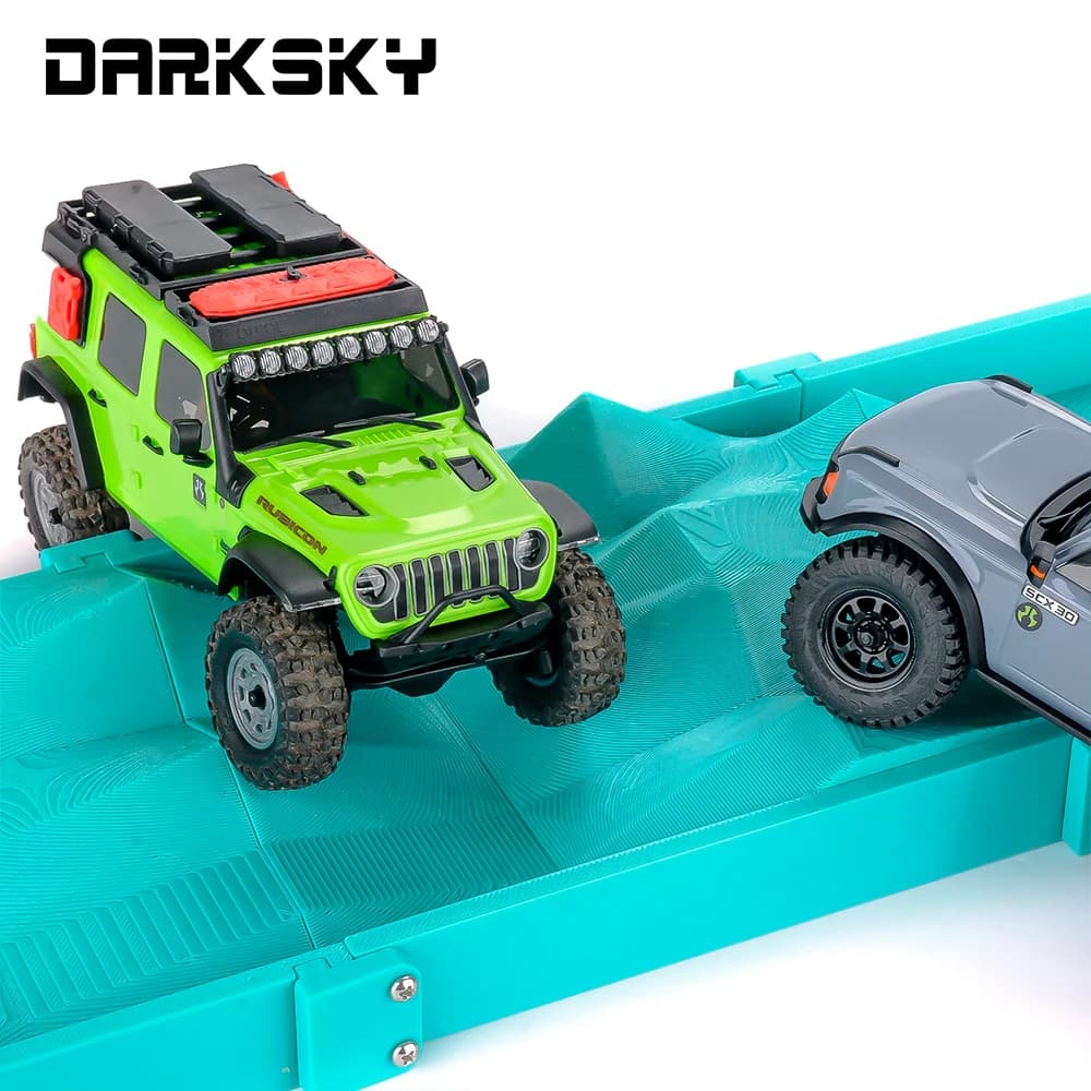 Piste d'obstacles de simulation d'escalade DARK SKY 1/30 1/24 SCX30 SCX24 pour voiture télécommandée RC