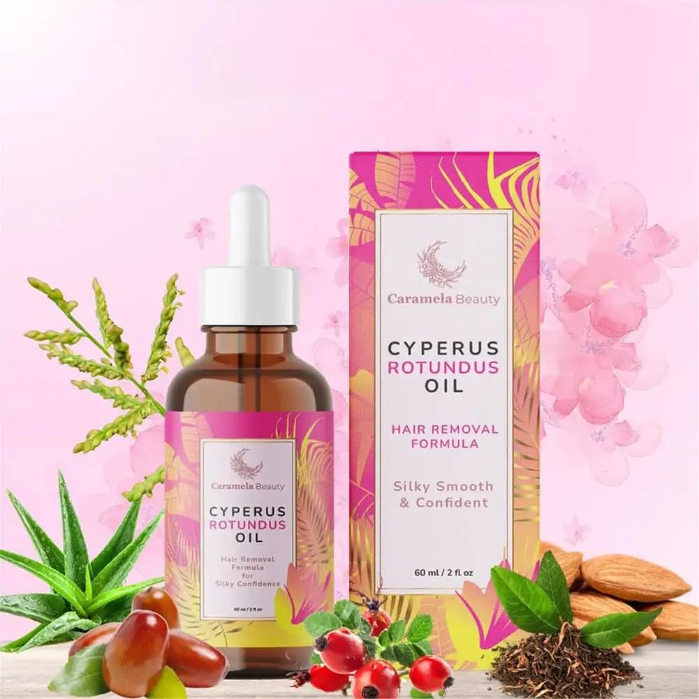 Huile de beauté Caramela pour l'épilation, soin de la peau douce et lisse, hydratation profonde, inhibition de la repousse des poils, huile après-rasage