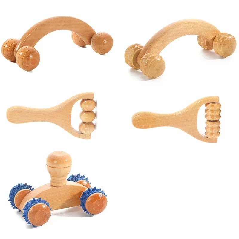 Rouleau de massage en bois 2026
