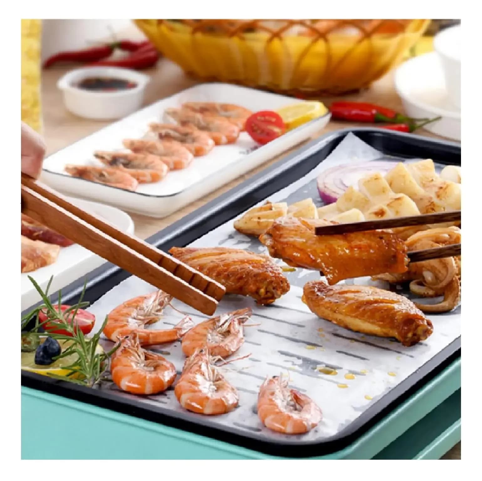 Feuilles de cuisson en papier parchemin, parchemin de cuisson antiadhésif prédécoupé, pour la cuisson des grillades, friteuse à air, tasse à pain à la vapeur, biscuits à gâteaux