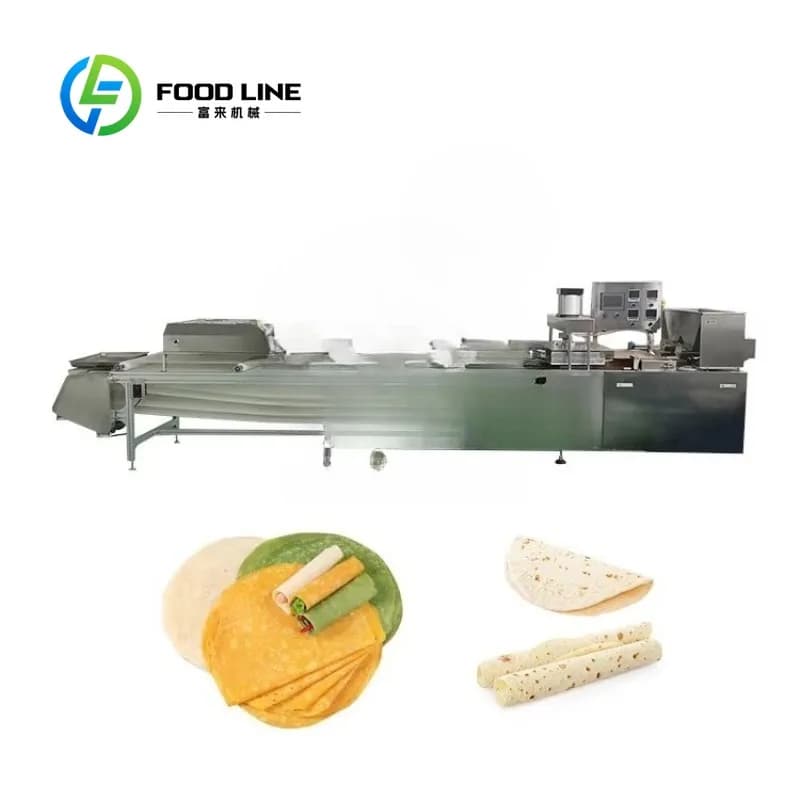 Machine De fabrication De Tortilla De maïs Turque entièrement automatique, 30cm, Roti Chapati, ligne De Production De pain Pita
