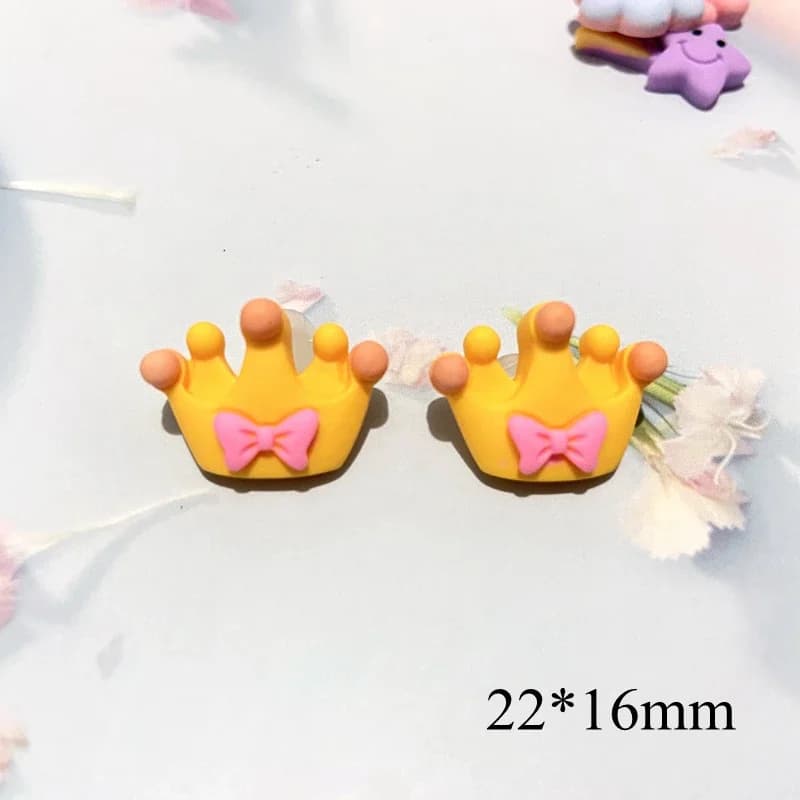 10 pièces arc-en-ciel fleur couronne nuage mignon planaire résine bricolage artisanat fournitures coque de téléphone décor à la maison matériel pince à cheveux accessoires