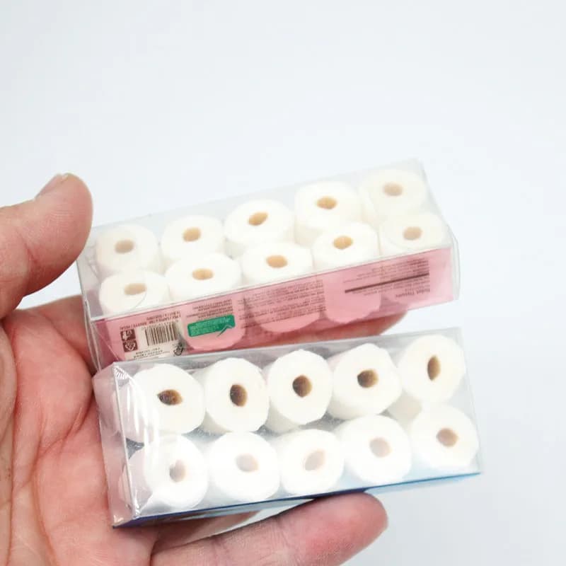 Maison de poupée Mini serviette en papier 1/12 échelle rouleaux miniatures