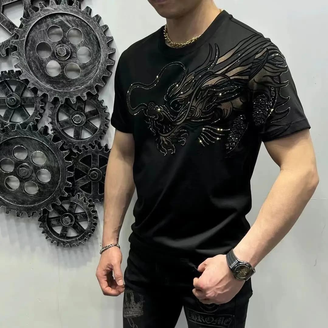 T-shirt avec biscuits pour homme, haut imprimé cool, graphique noir, gothique, grunge, rock, vêtements bon marché, haute qualité, basique, S