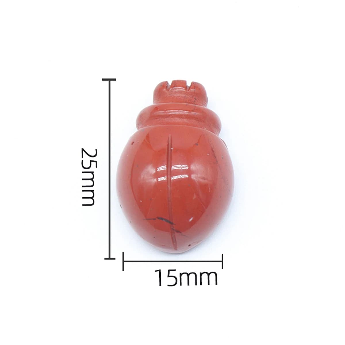 Statue de Coccinelle en Quartz Rose, Charbon Naturel, Figurine Reiki, Guérison Énergétique, Citropierre, Décoration d'Aquarium