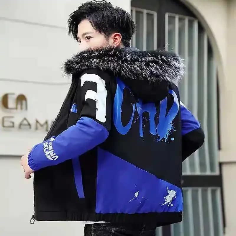 Manteau à capuche rembourré pour hommes