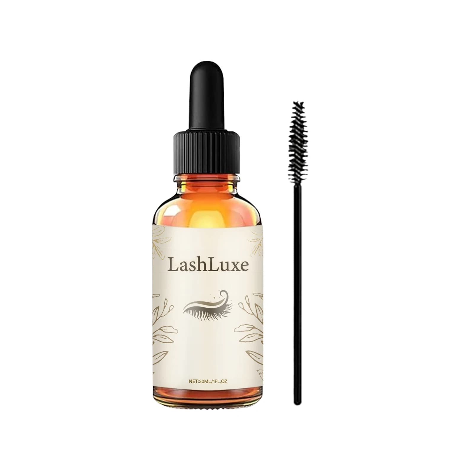 Sérum d'extension de cils à l'huile de ricin, 30ml, rehausseur naturel pour cils plus longs, plus épais, plus complets, huile de soin pour cils fragiles et spassés