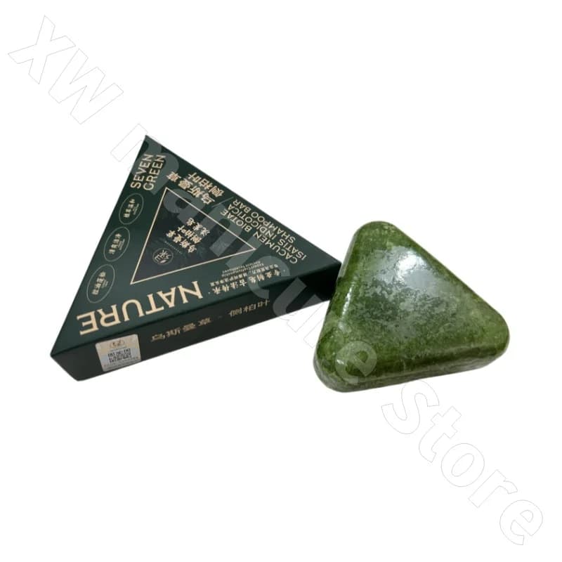 Shampoing Usman Orchidaceae à sept verts, nettoyant rafraîchissant, contrôle de l'huile, savon de réapprovisionnement Anti-démangeaison, savon doux fait à la main, 120g