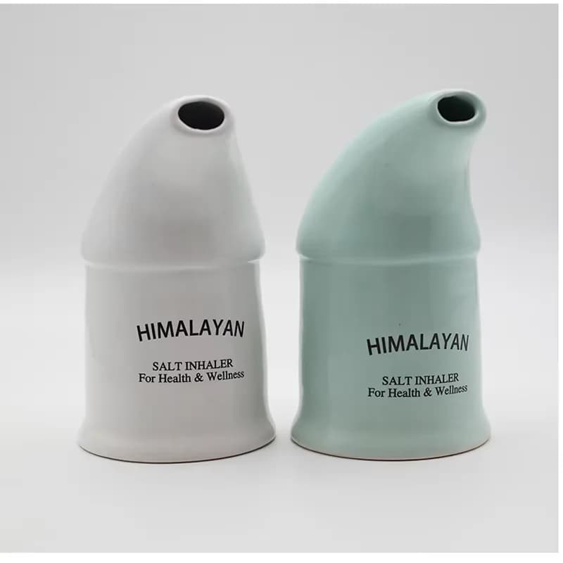 Bouteille d'inhalation au sel de l'Himalaya avec 300g de sel naturel de l'Himalaya de 3-5mm, stérilisé, soulage les troubles respiratoires