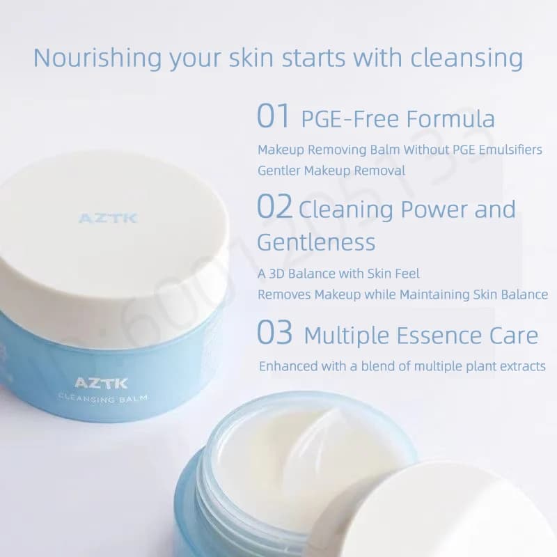 Baume Démaquillant Nettoyant AZTK Doux Huile-lait Nettoyage en Profondeur Apaisant Sans Brouiller la Vision Cosmétiques Visage