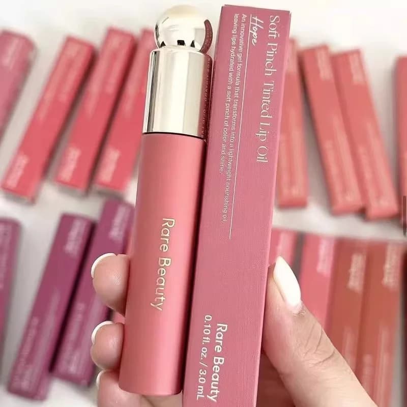 Rare beauté doux pincement teinté huile pour les lèvres tache brillant à lèvres délice espoir heureux merveille liquide Blush maquillage cosmétiques visage yeux fard à joues