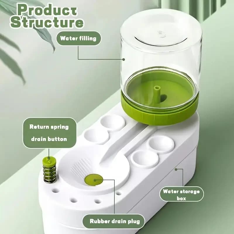 Nettoyant pour pinceaux à peinture, rinçage pour aquarelle, avec nettoyeur de canalisations, tasse de rinçage, distributeur d'eau et de peinture, nettoyeur de pinceaux à peinture à l'huile