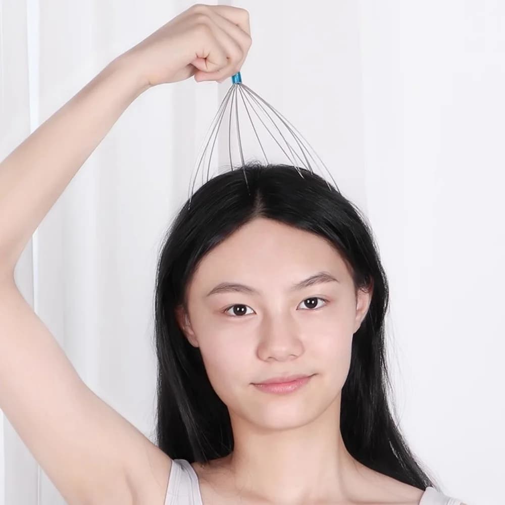 Relaxant Massage du cerveau masseur de tête de poulpe grattage du cuir chevelu soulagement de la Relaxation masseur corporel grattoir soulage la Tension griffe