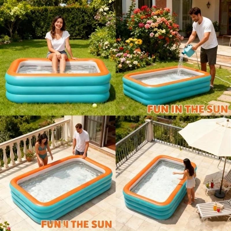 Piscine gonflable pour les fêtes aquatiques en plein air
