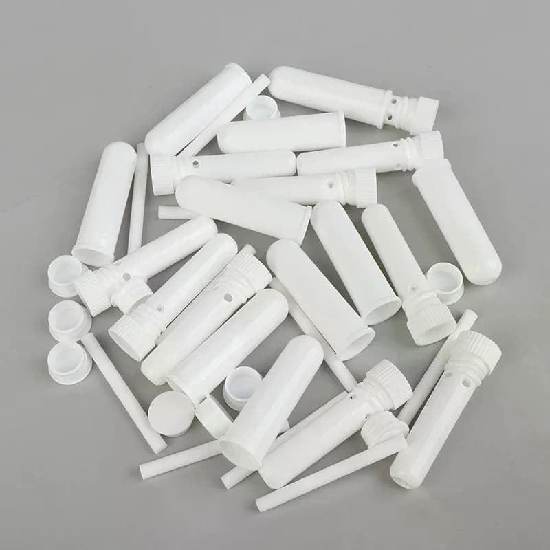 Tubes d'inhalateur vierges pour huiles essentielles