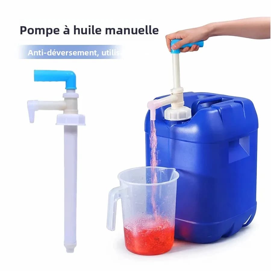 Pompe de transfert d'huile, pompe à carburant manuelle en plastique réutilisable, prévention du reflux, accessoire automobile pour voiture, camion, SUV