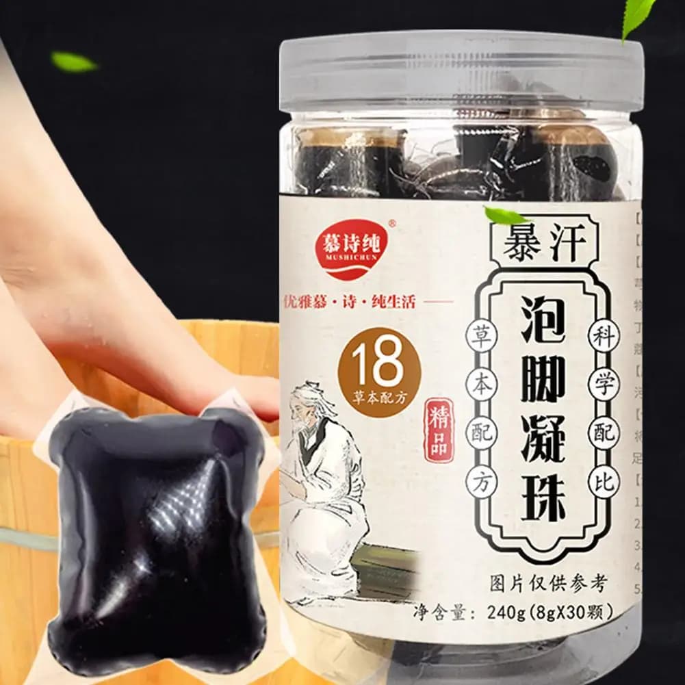 18 Essences à base de plantes naturelles formule les perles de trempage des pieds perles de bain de pieds à Dissolve rapide favorisant la Circulation des pieds pour toutes les personnes