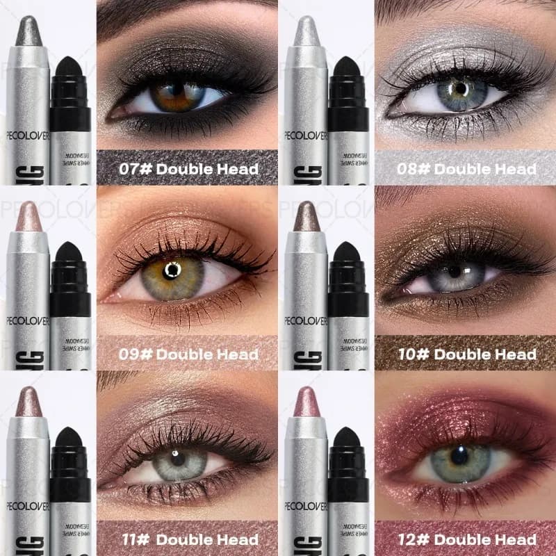 Bâton d'ombre à paupières en Tube argenté, surbrillance des yeux, éclaircit les yeux, imperméable et résistant à la sueur, yeux brillants, cosmétiques pour les yeux