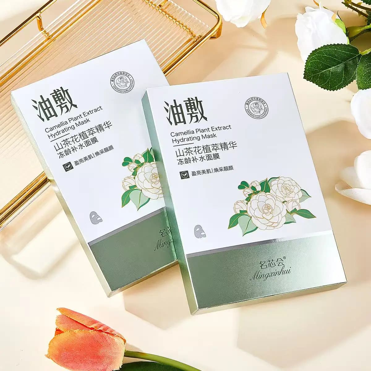 Masque hydratant à l'huile de camélia Mingxinhui