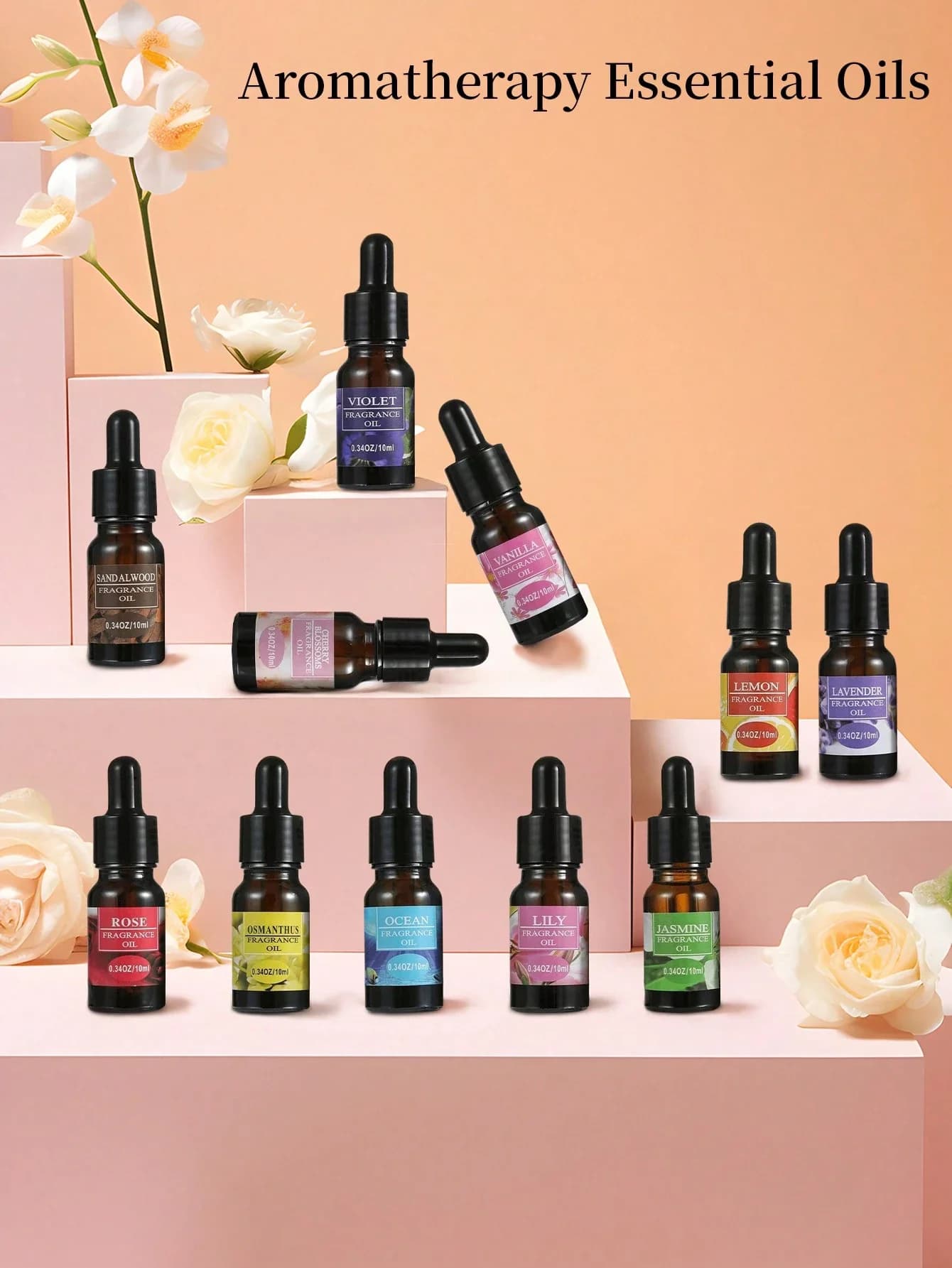 10ml diverses parfums huile d'aromathérapie pour diffuseur