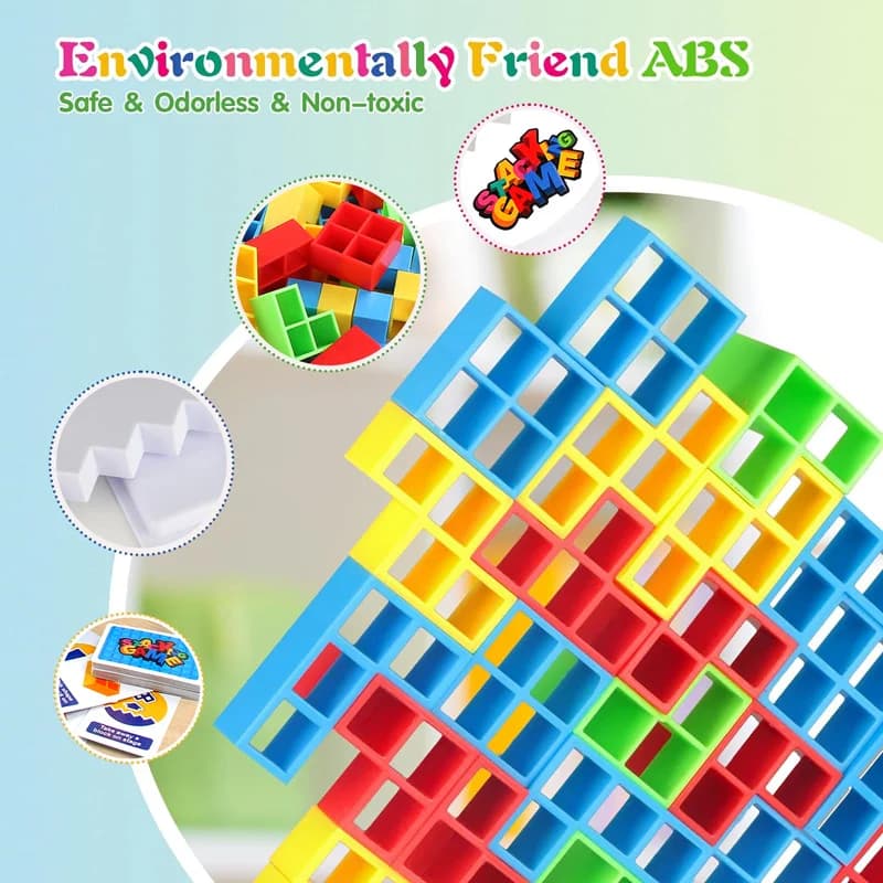 Jeux de société empilables d'équilibre, blocs de construction pour adultes et enfants, blocs de tour en briques, jouets pour garçons et filles, Puzzle, jeux de fêtes en famille