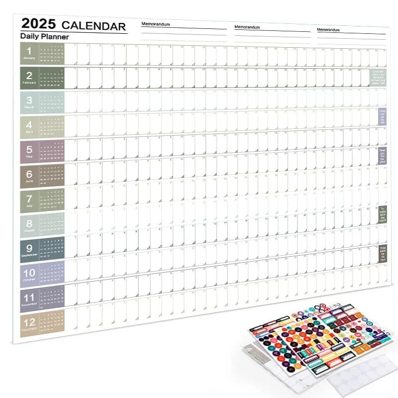 Calendrier mural 2026 2025