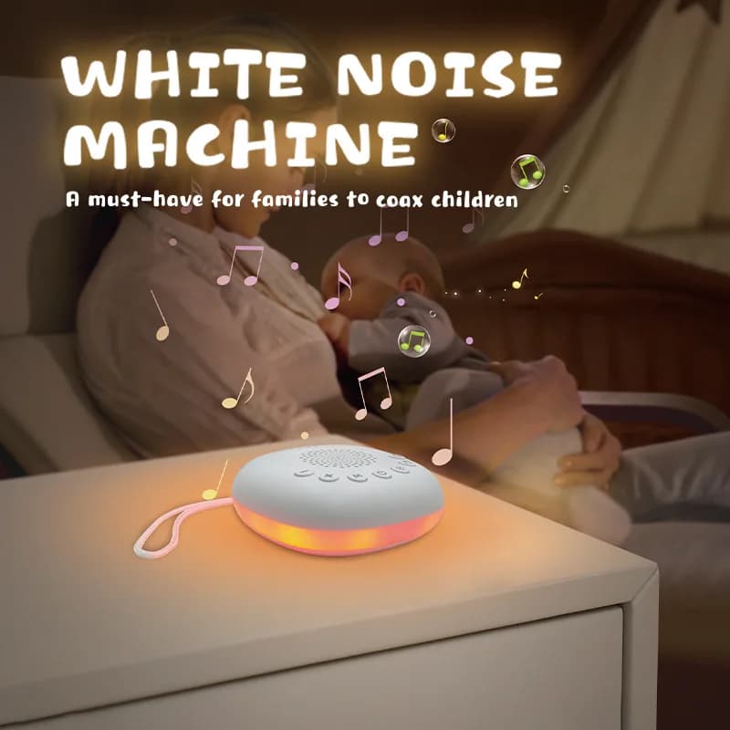 Machine à bruit blanc Portable, aide au sommeil avec lumière respiratoire LED et 20 Types de musique légère, dispositif de méditation pour la Relaxation