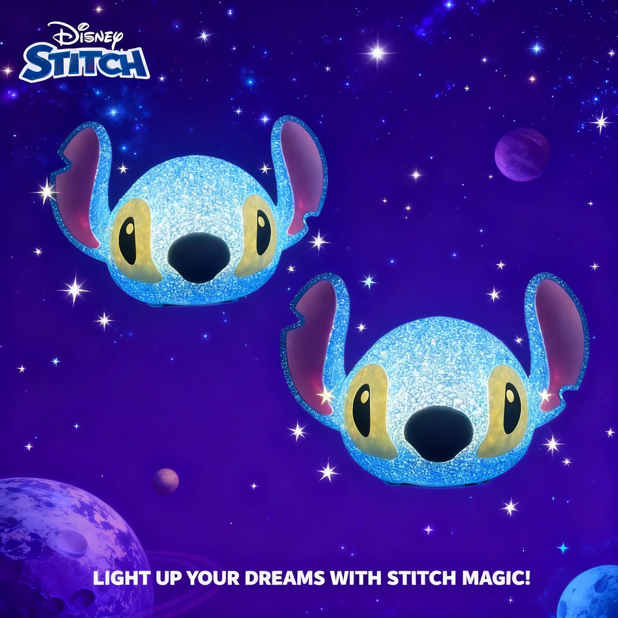 Lilo Stitch – lampe de nuit à Projection de particules 3D, lampe de bureau créative pour enfants, décoration de chambre à coucher, cadeau pour enfants pour la lecture