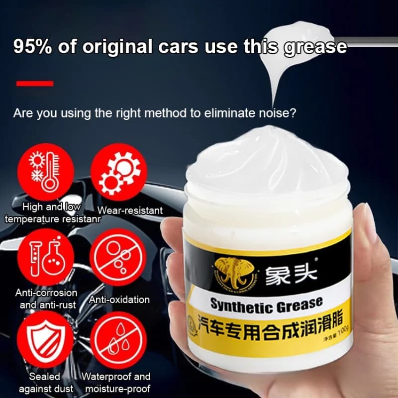 Graisse Synthétique Blanche de Haute Qualité pour Soins Automobiles, Huile de Lubrification pour Toit Ouvrant, Porte Abormale