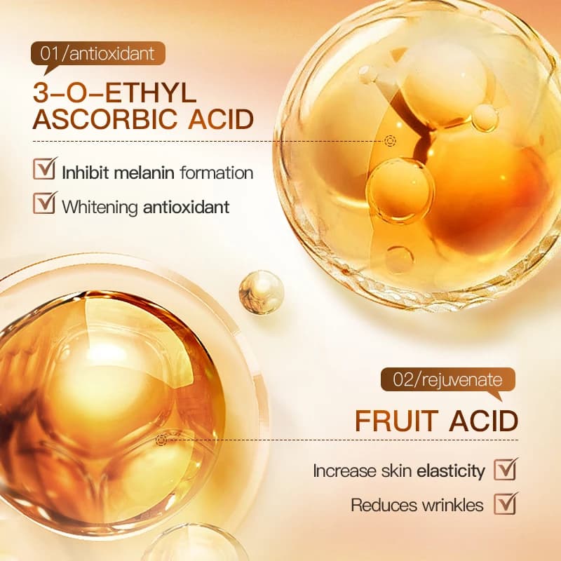 Sérum éclaircissant à l'argousier, Essence lumineuse, antioxydant, taches lumineuses, Correction de la mélanine, hydratant, nourrissant, soins coréens pour la peau
