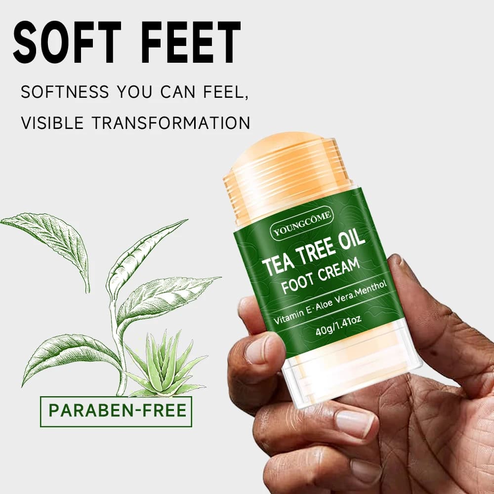 Crème pour les pieds à l'huile d'arbre à thé