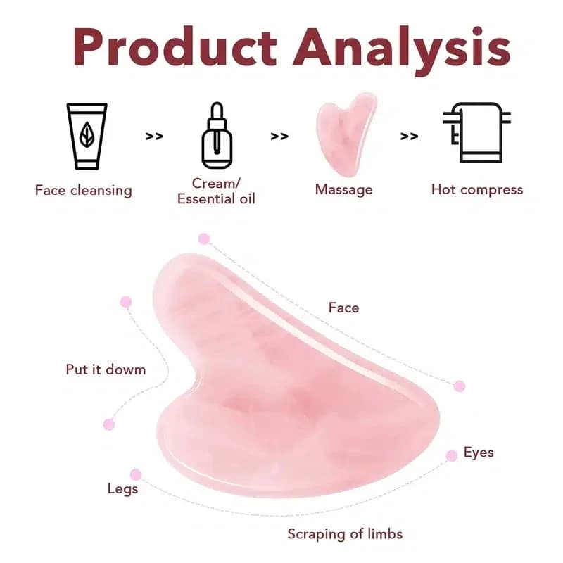 Résine Gousha pierre pour le visage rouleau Gouache grattoir Gousha pierre Gowoman visage rouleau Gua Sha outil visage rouleau masseur