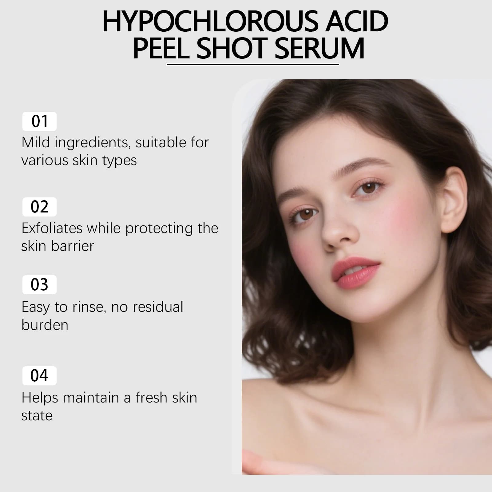 Sérum exfoliant au riz, hydratant, éclaircissant, nettoyage des Pores, dissolvant de peau morte, contrôle du sébum, lissage, Essence de Peeling du visage