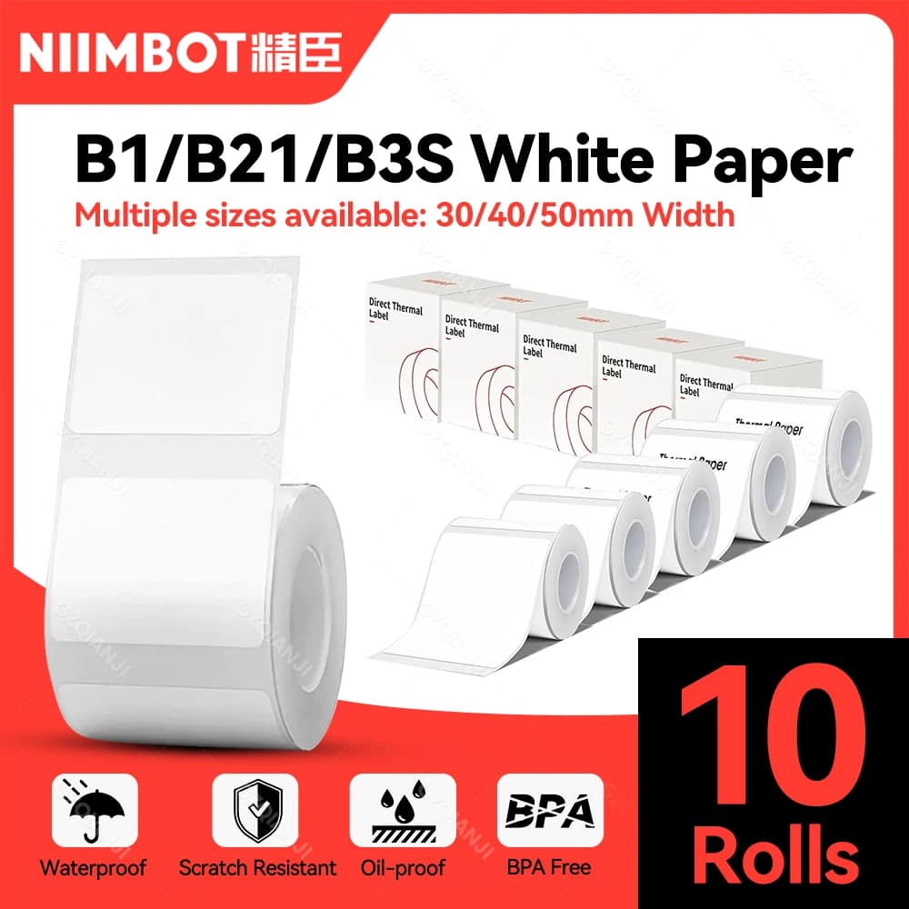 Rouleau de papier pour imprimante d'étiquettes B21 B1