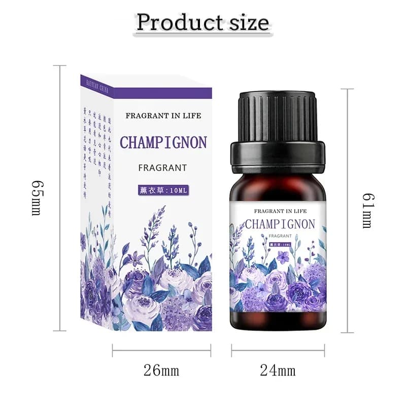 19 saveurs huiles essentielles pour diffuseur d'arôme humidificateur d'air maison soluble dans l'eau 10ml désodorisant parfums huile de parfum parfum
