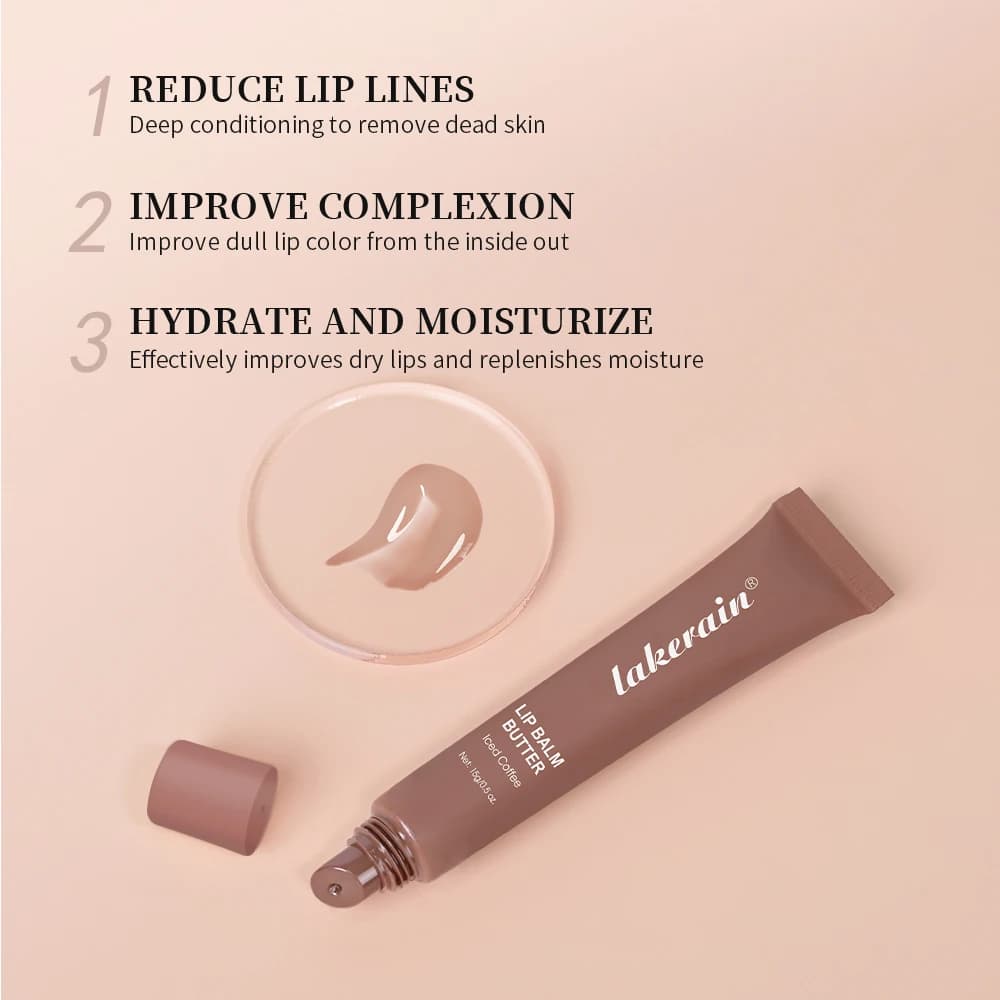 Baume à lèvres au beurre longue durée nourrit hydrate apaise les lèvres gelée brillant à lèvres huile embellissant lissant soin des lèvres baume maquillage