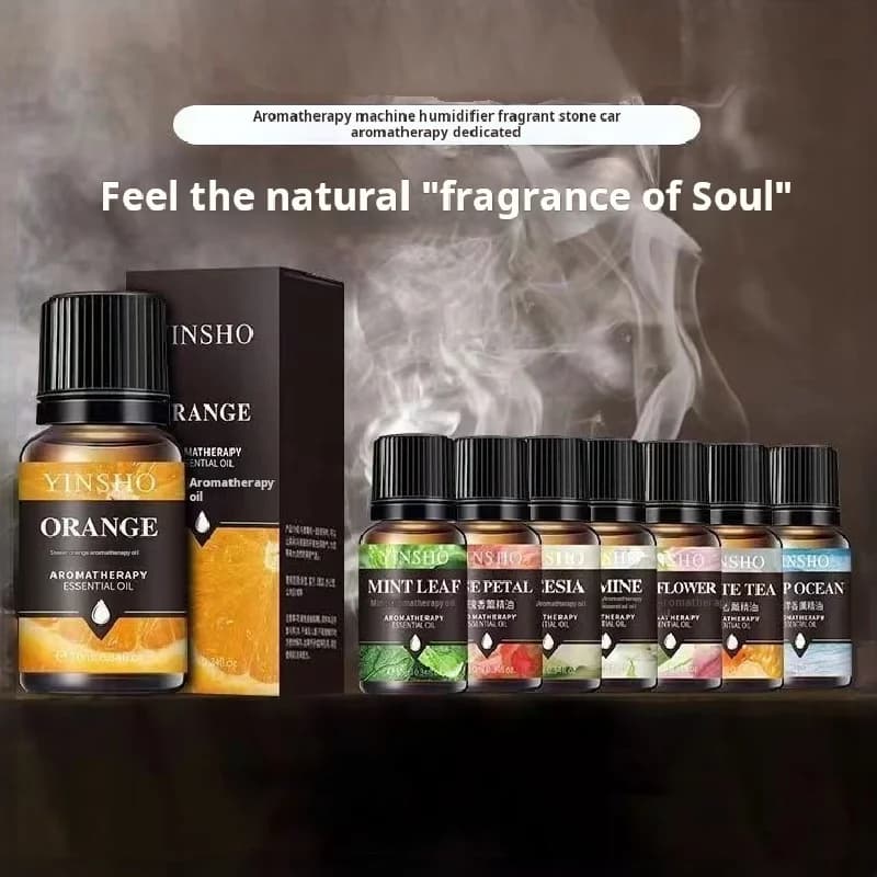 17 saveurs 10ml huiles essentielles pour diffuseur d'arôme humidificateur d'air maison soluble dans l'eau lavande Rose Eucalyptus blanc pêche Oolong