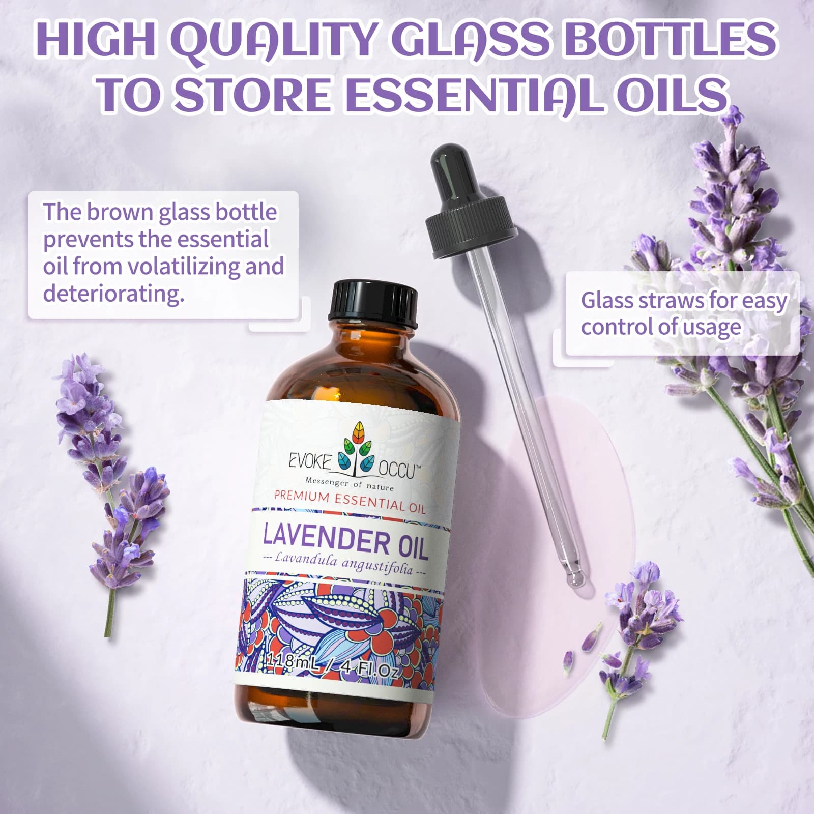 EVOKE OCCU 118ML/4 Fl.Oz Château essentiel, huile de plante de µde qualité supérieure pour diffuseur, supporter ficateur, peau, massage, bougie, Regina Executive