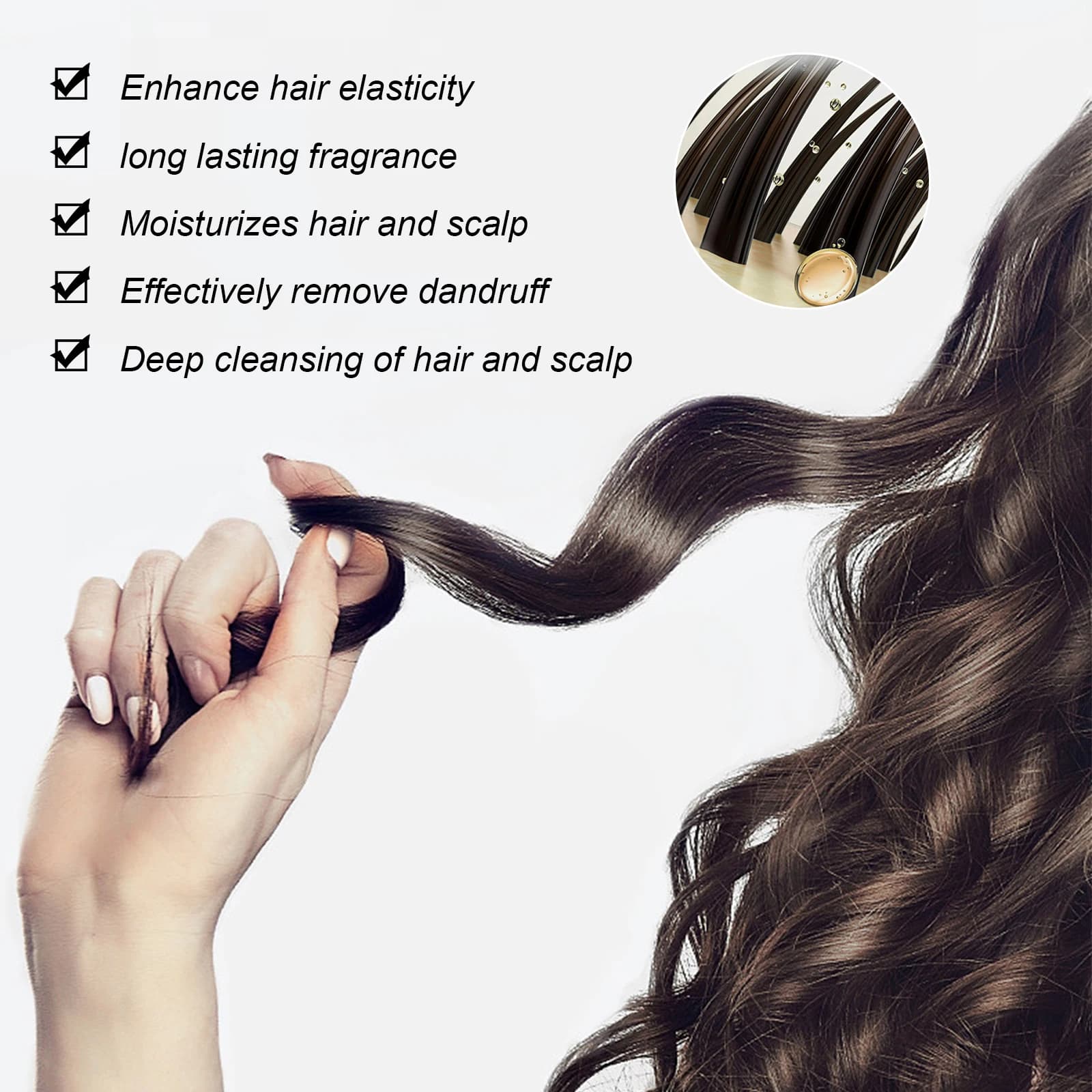 Shampoing à l'huile de noix de coco