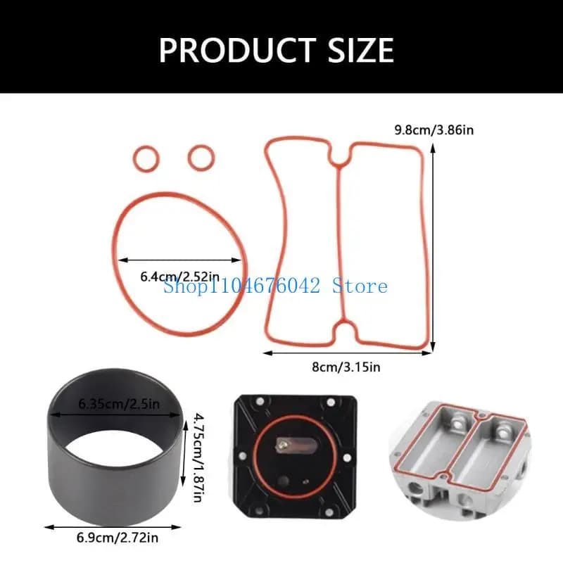 Kit d'entretien pour compresseur d'air silencieux sans huile, 20 pièces, 750W, outil d'entretien pour compresseur d'air pour la maison, le garage et un usage professionnel